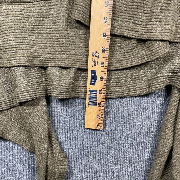 Logo by Lori Goldstein Cardigan Sweater Women's Plus 2X Brown Open Front - Picture 9 of 11